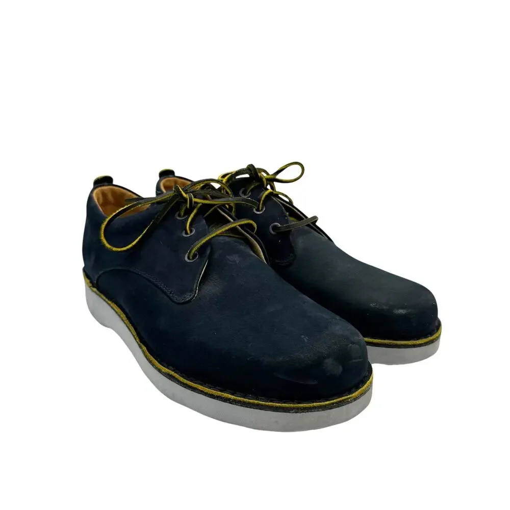 Samuel Hubbard Free Navy Nubuck Leather Lace Up Oxford Business casual Shoes